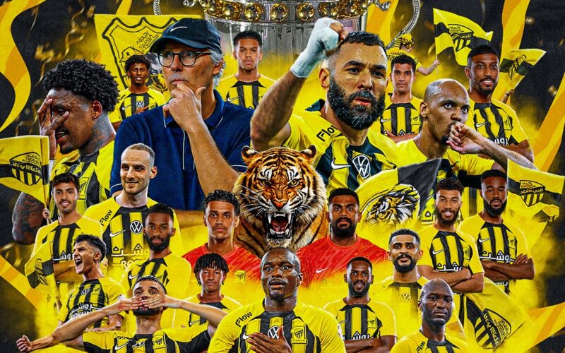 الاتحاد يتوج رسميًا بلقب الدوري السعودي بثلاثية نارية أمام الرائد